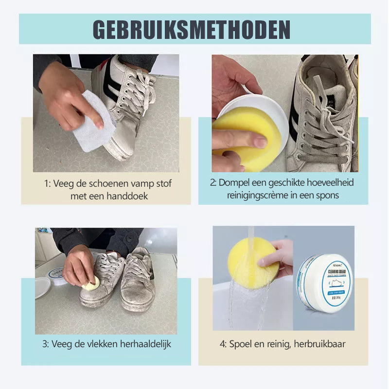 Witte schoenpoetscrème