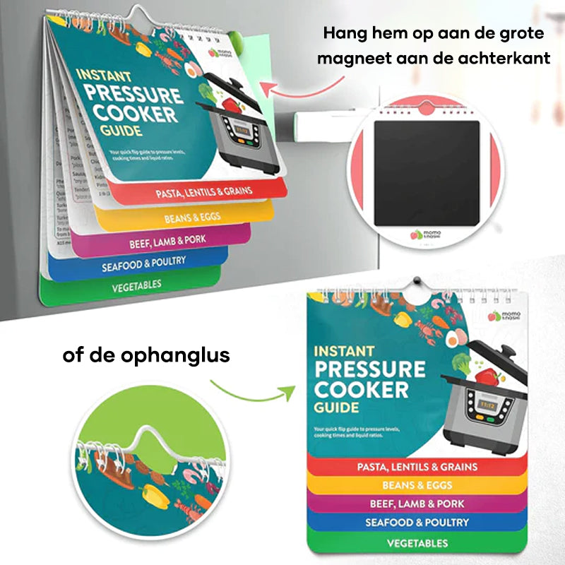 Magnetische kookgids voor de Airfryer