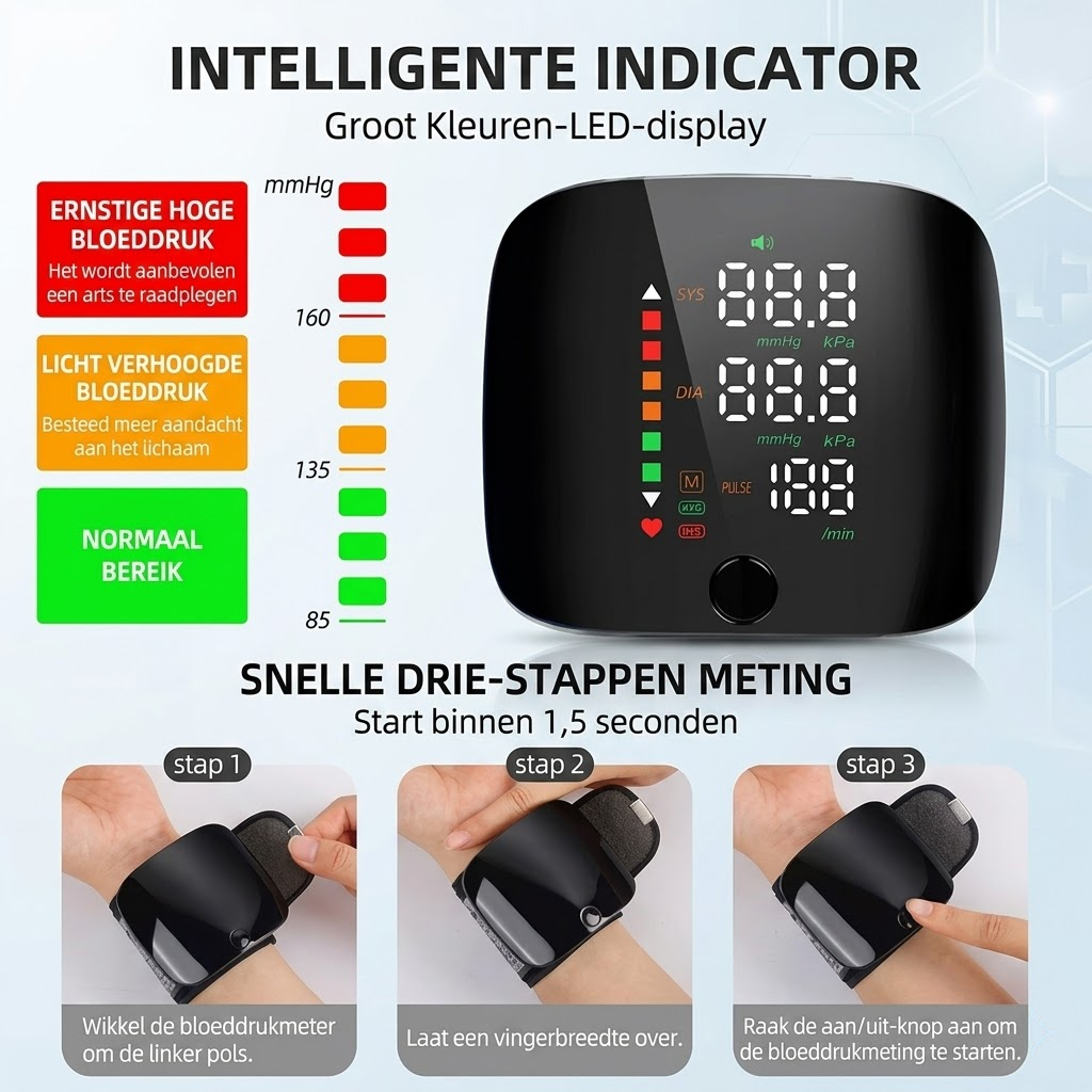 Calviro Pols Bloeddrukmeter