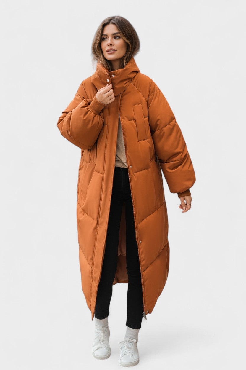 Gabriela™ | Fuskpälsjacka med huva