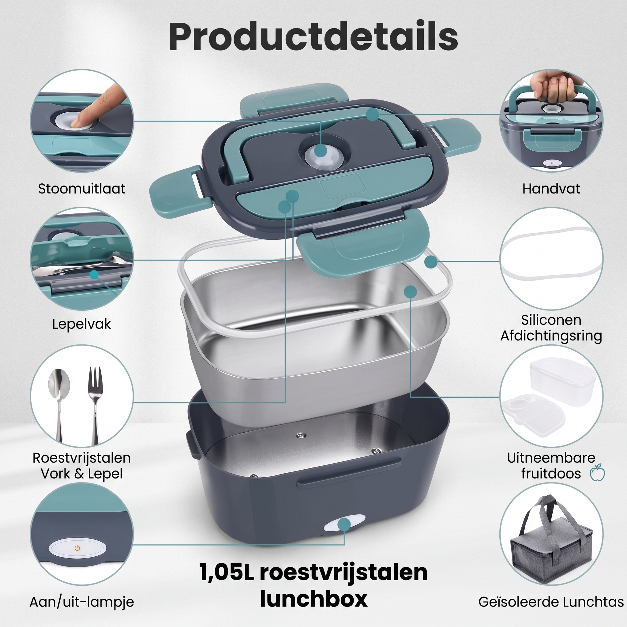 Calviro HeatBox™ Elektrische Lunchbox