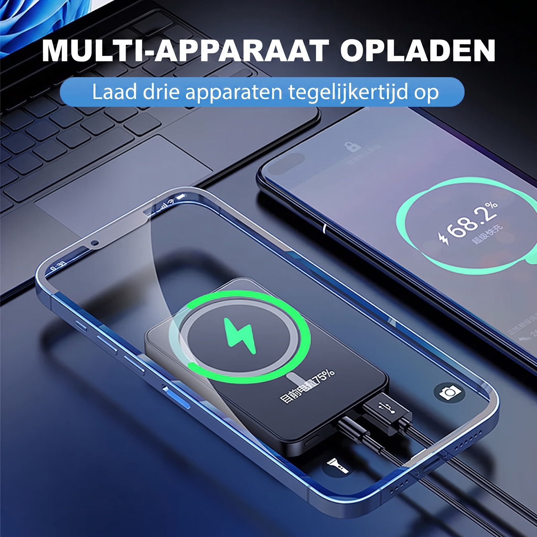 Calviro SnapCharge™ Magnetische Powerbank