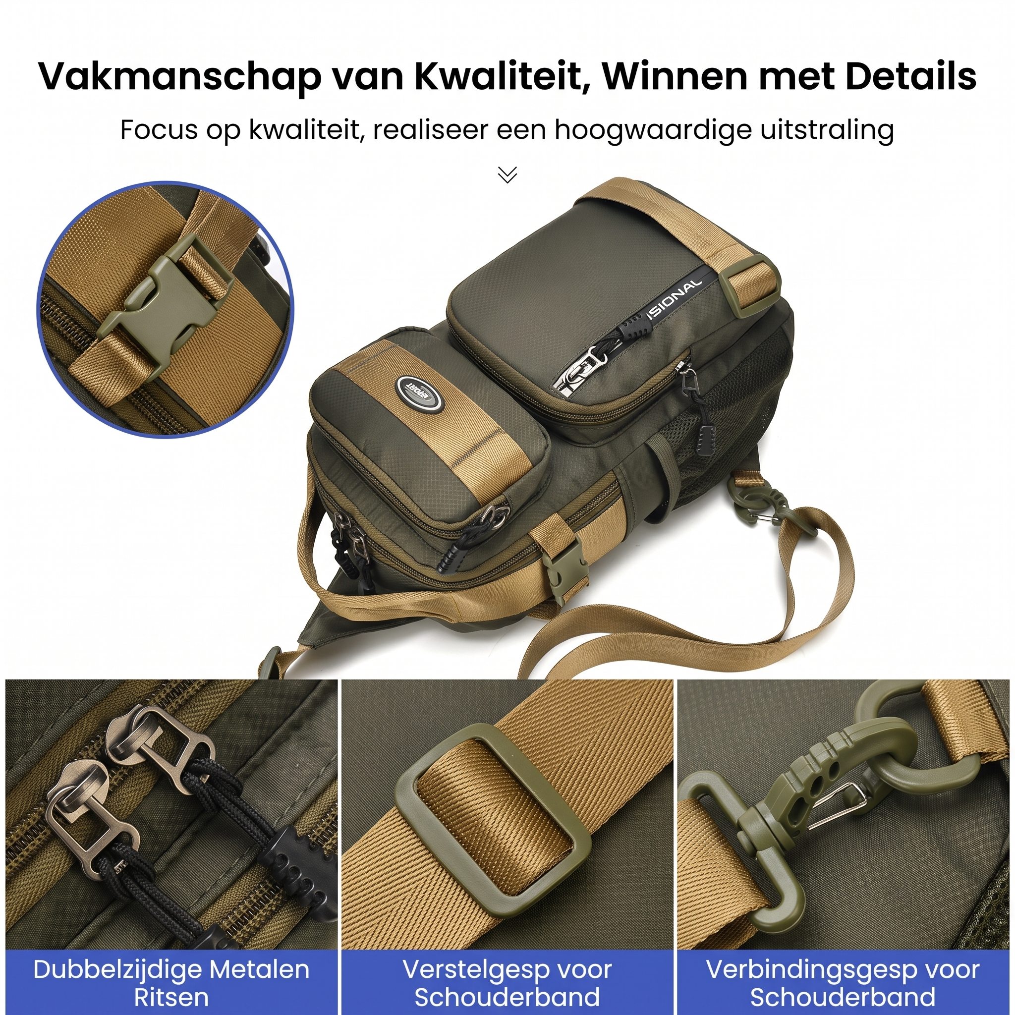 Calviro UrbanPack™ Crossbody Tas
