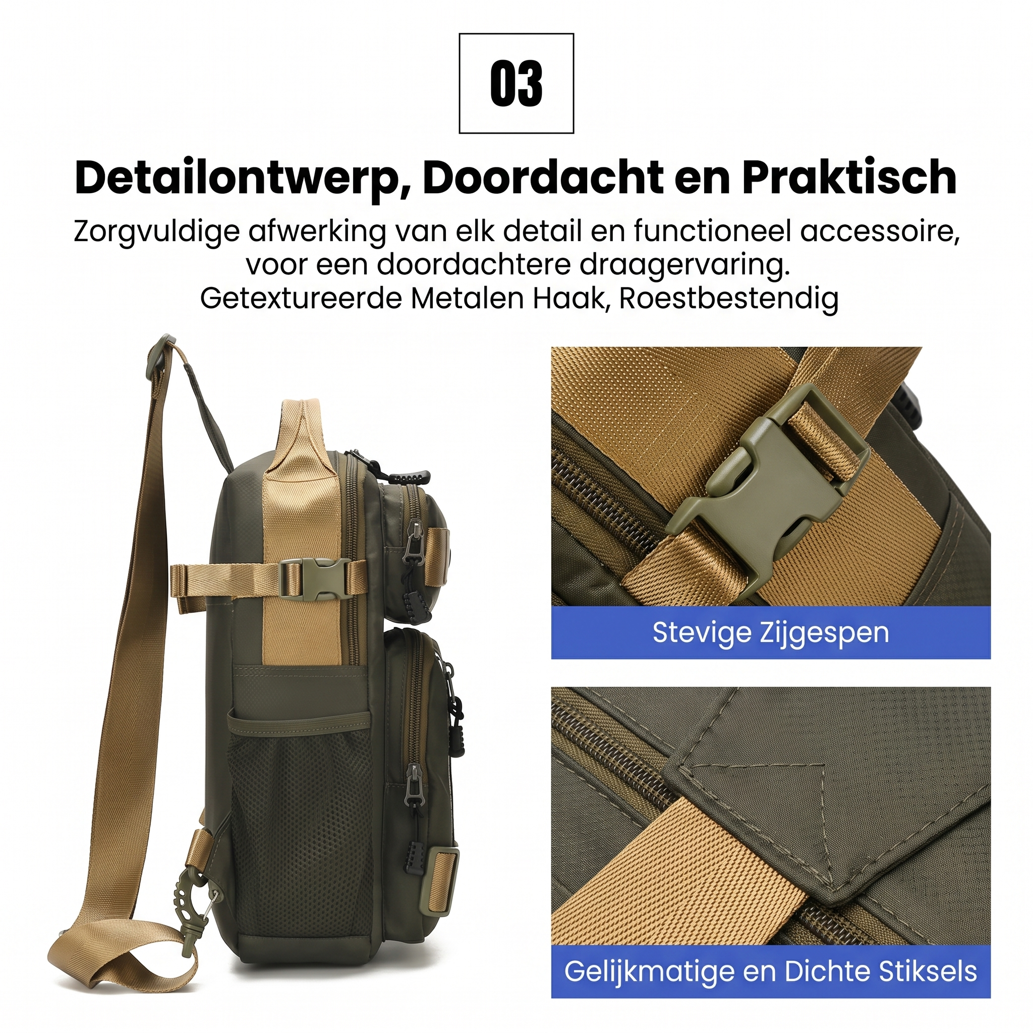 Calviro UrbanPack™ Crossbody Tas