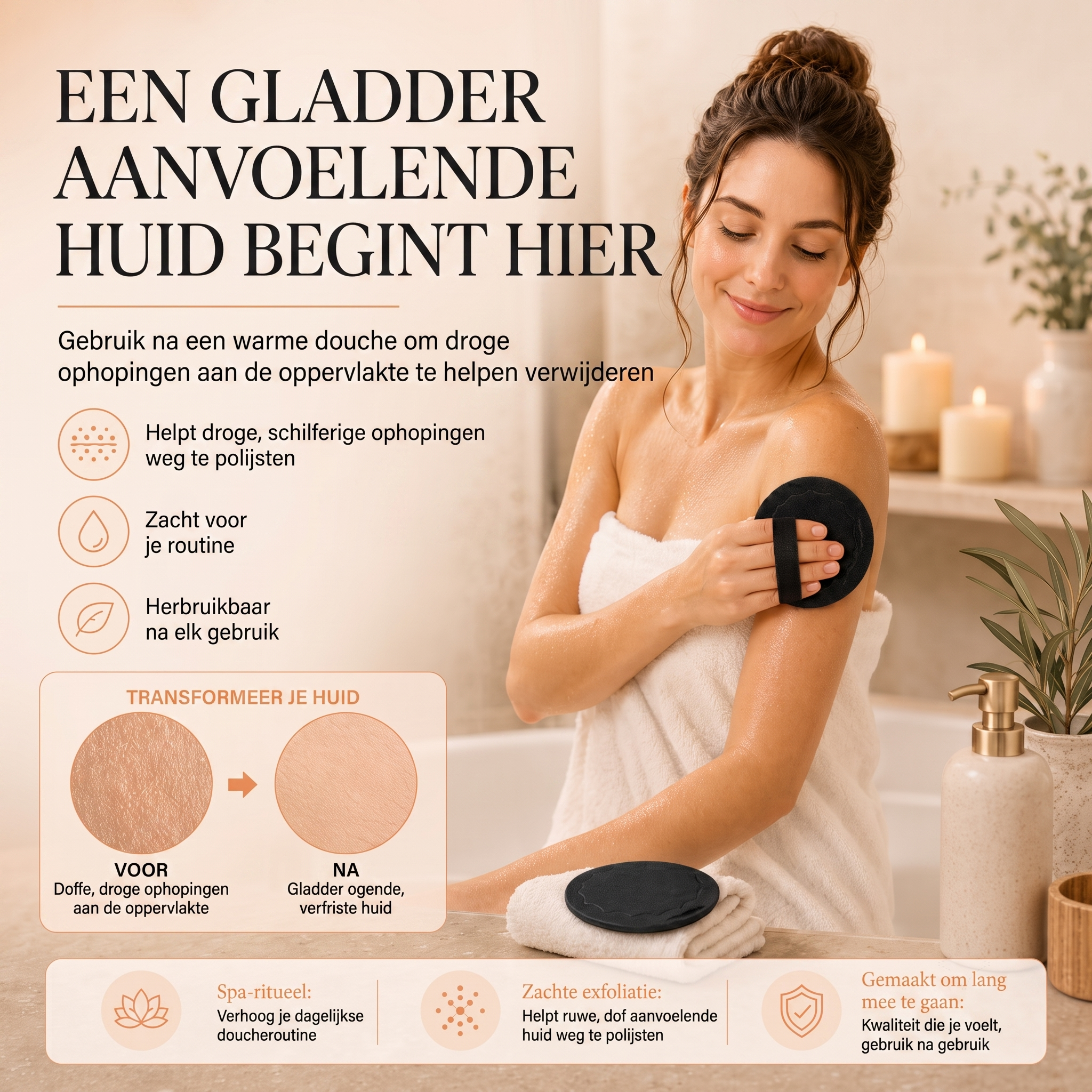 Calviro SoftScrub™ Badhandschoen