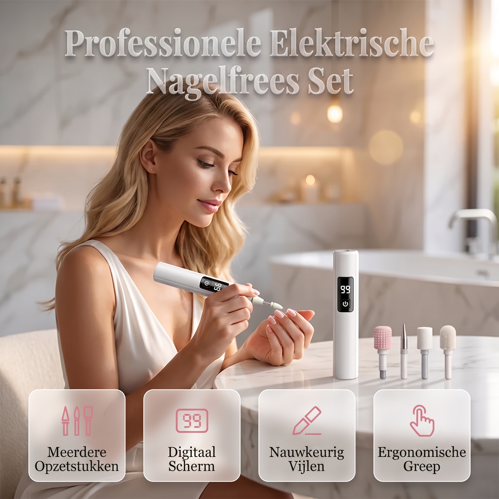 Calviro NailPro™ Elektrische Nagelfrees