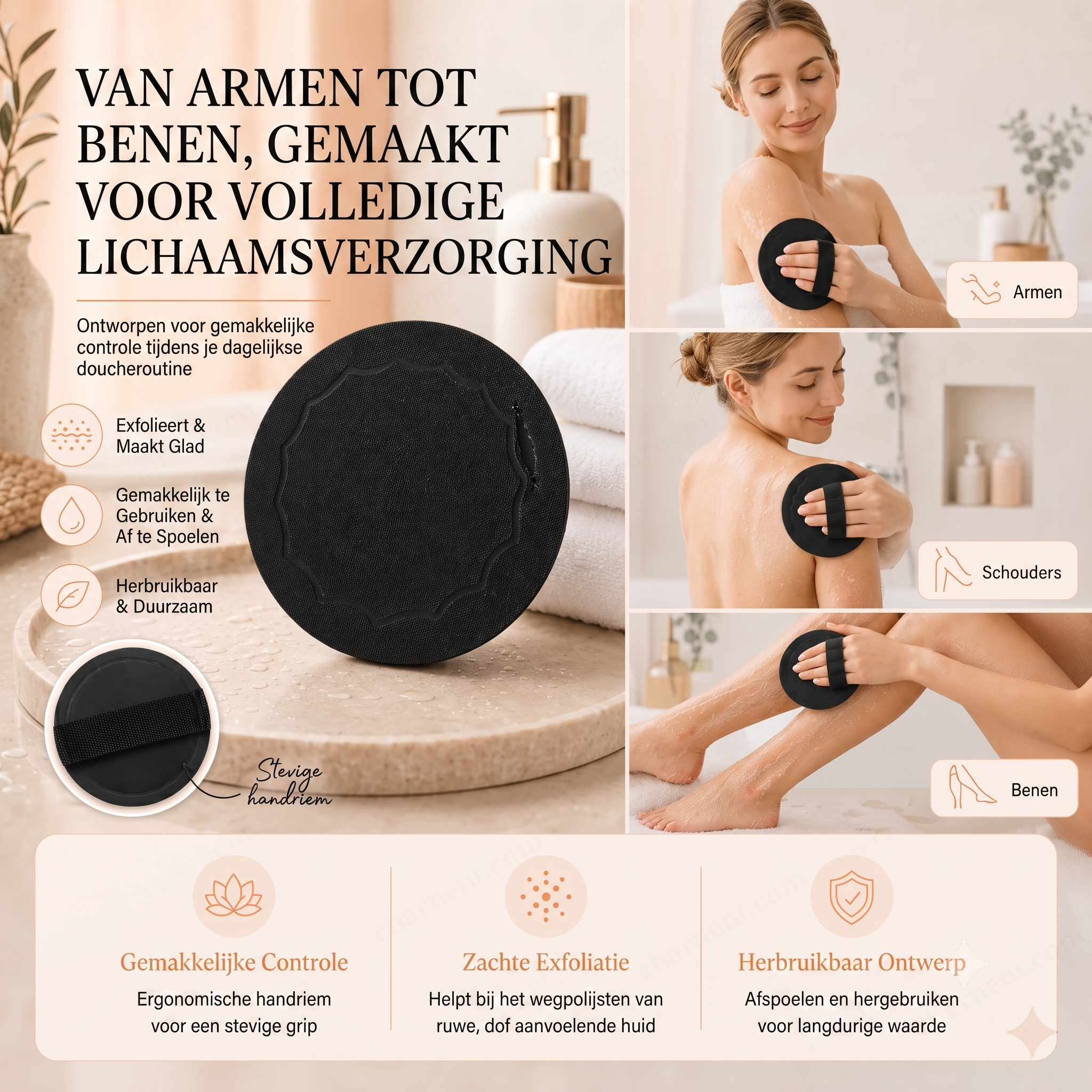 Calviro SoftScrub™ Badhandschoen