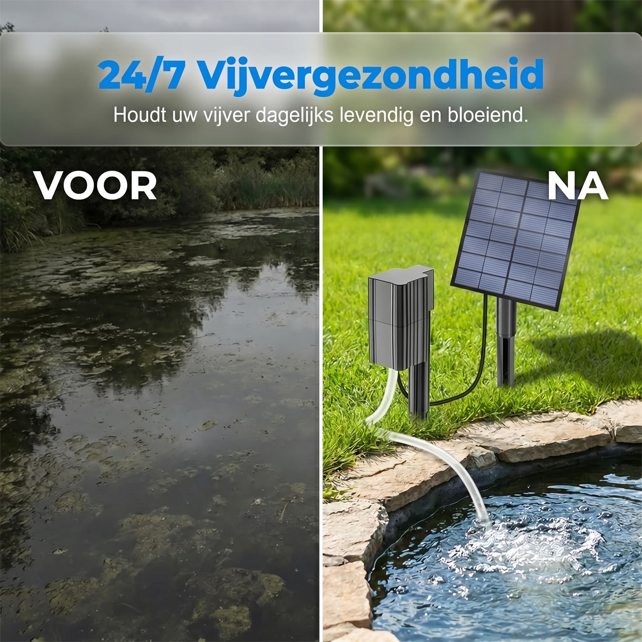 Calviro AquaFlow™ Zonne-energie Vijverbeluchter