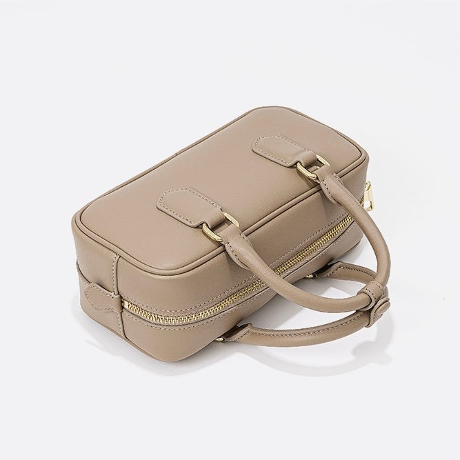 Vintage Äkta Läder Crossbody Handväska