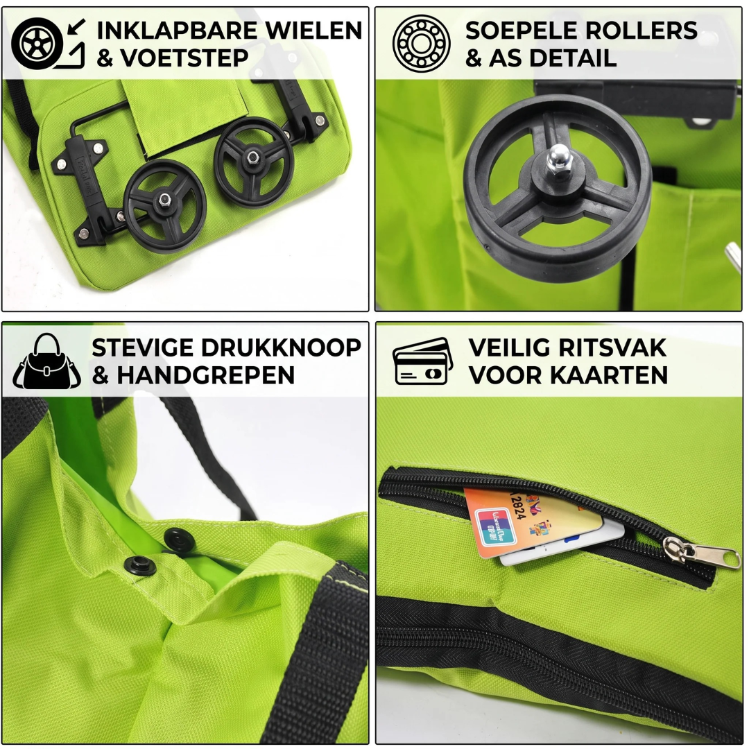 Calviro RollGo™ Opvouwbare Boodschappentrolley