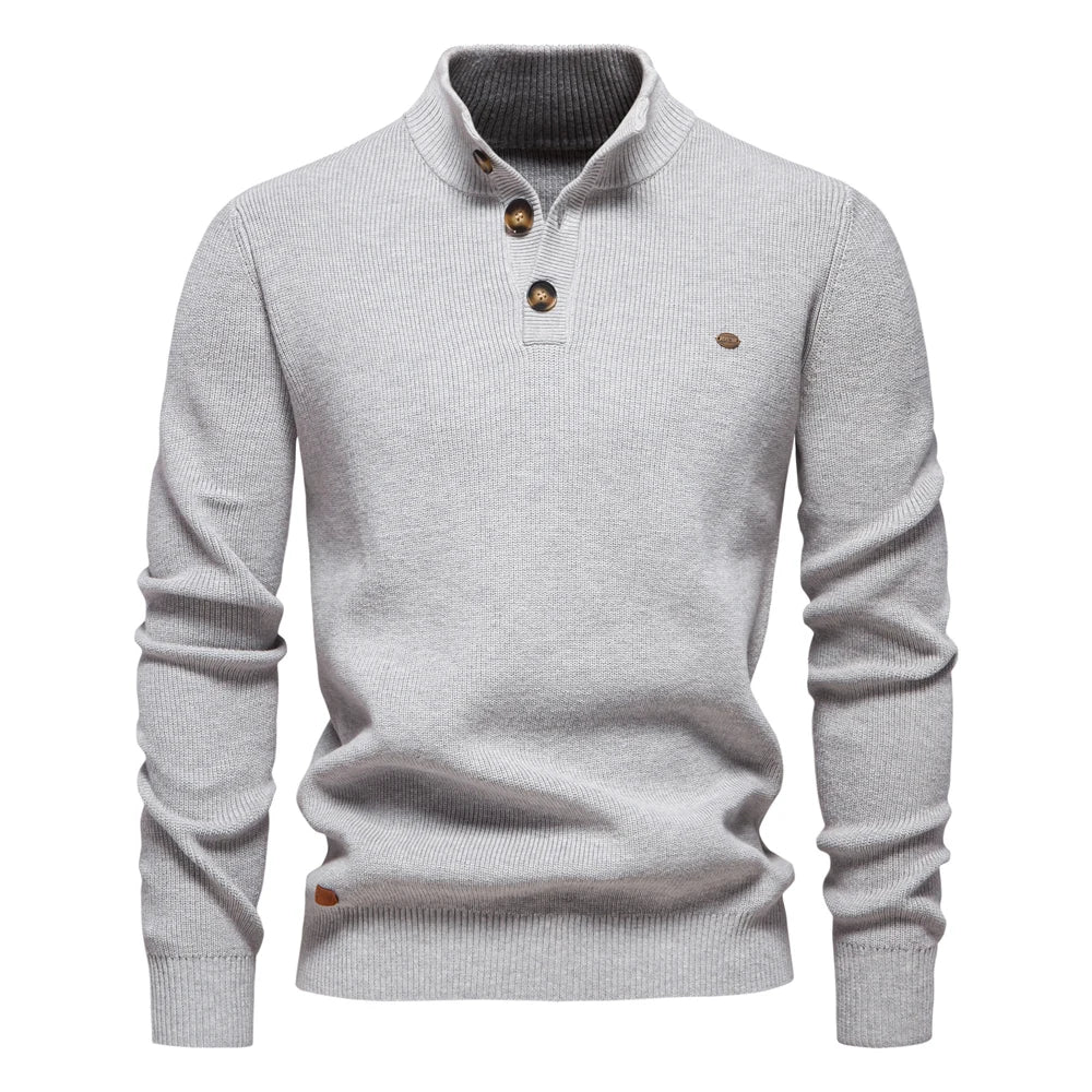 Gustav | Herrtröja med knapdesign