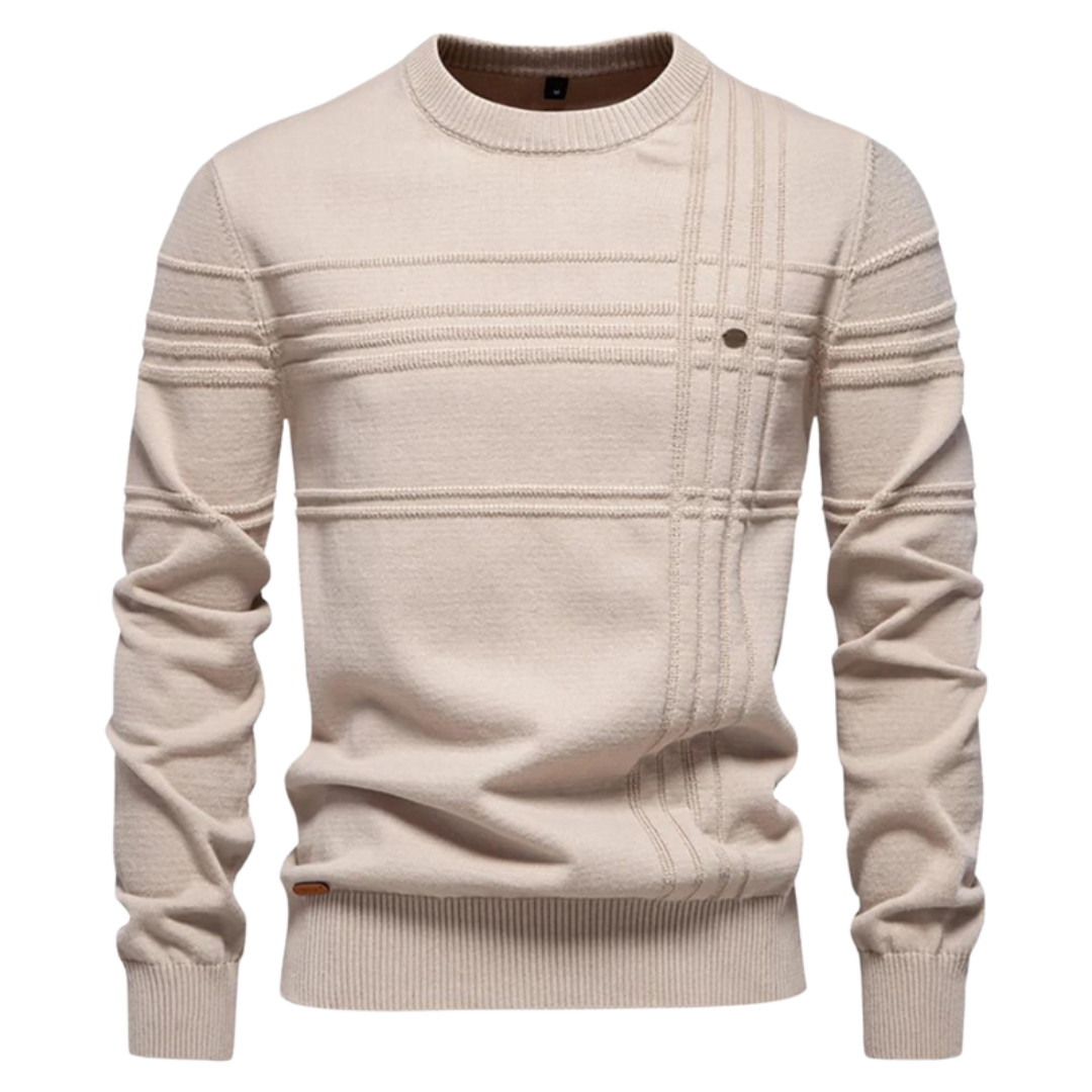 Henrik | Stilig herrtröja med rutdesign