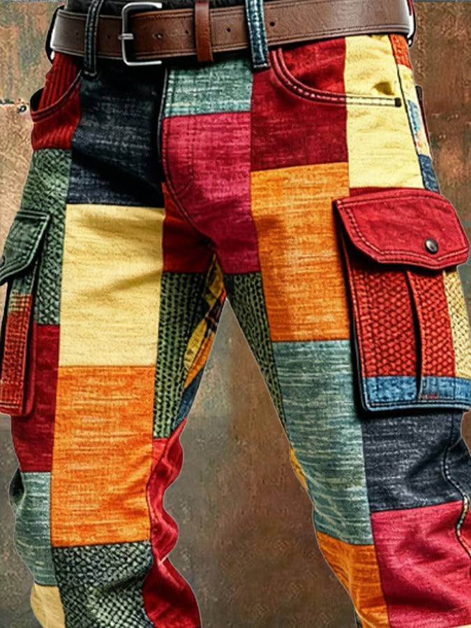 Soerd™ - Patchwork-cargobyxor För Herrar