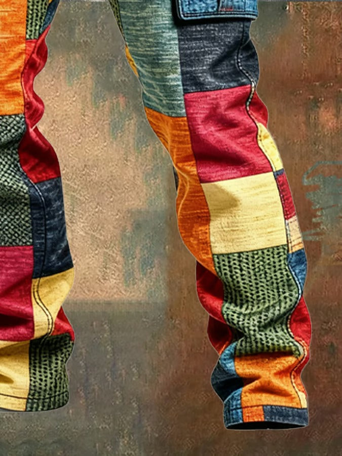 Soerd™ - Patchwork-cargobyxor För Herrar