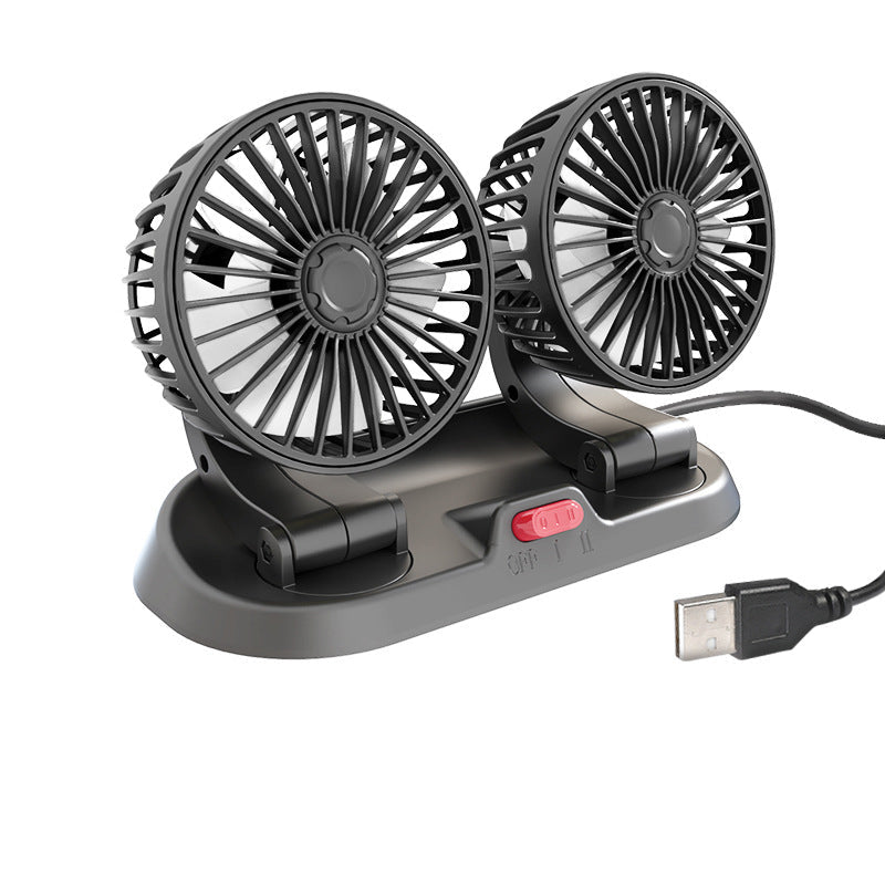 Dubbele kop Auto Luchtcirculatieventilator