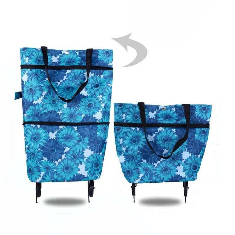 Calviro RollGo™ Opvouwbare Boodschappentrolley