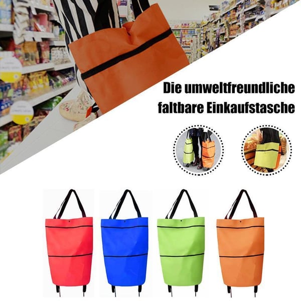 Calviro RollGo™ Opvouwbare Boodschappentrolley