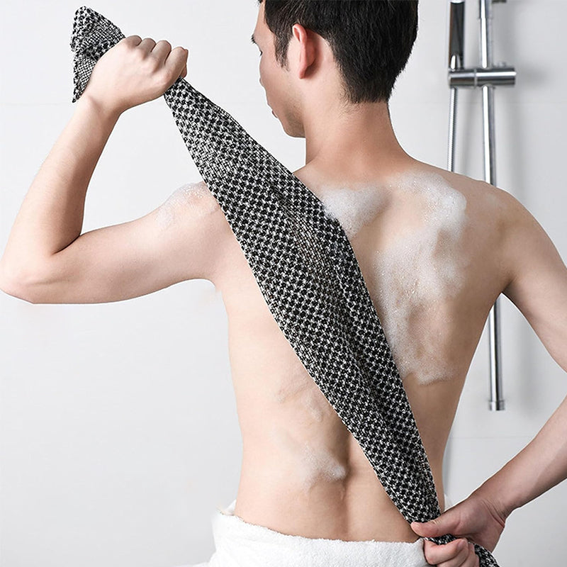 Exfoliërende antibacteriële douchehanddoek