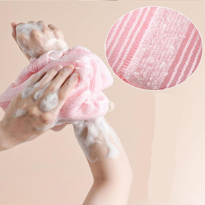 Exfoliërende antibacteriële douchehanddoek