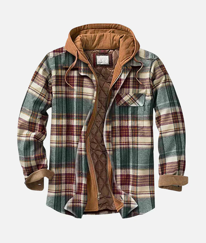 Sem - Patchwork blazer med rutor