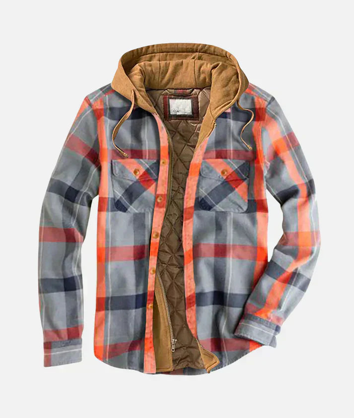 Sem - Patchwork blazer med rutor