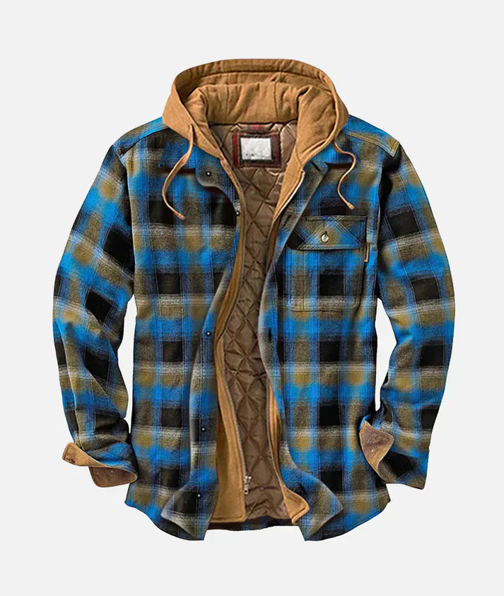 Sem - Patchwork blazer med rutor