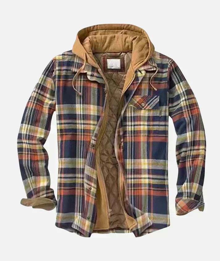 Sem - Patchwork blazer med rutor