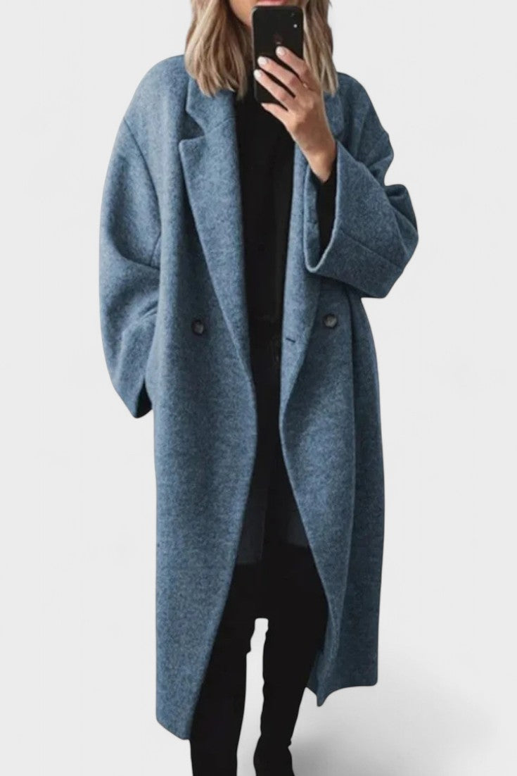 Ditte™ | Lång ullkappa i tidlöst design