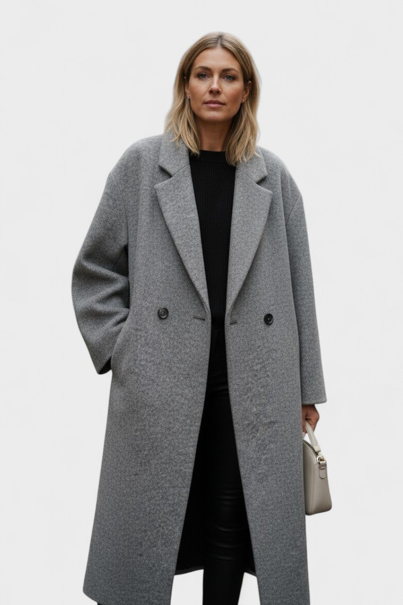 Ditte™ | Lång ullkappa i tidlöst design