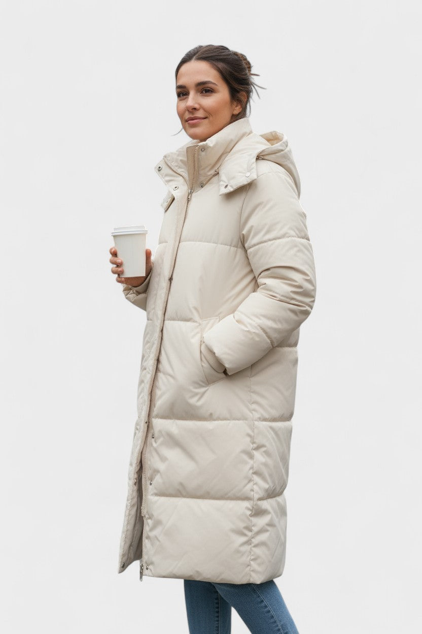 Gabriela™ | Fuskpälsjacka med huva