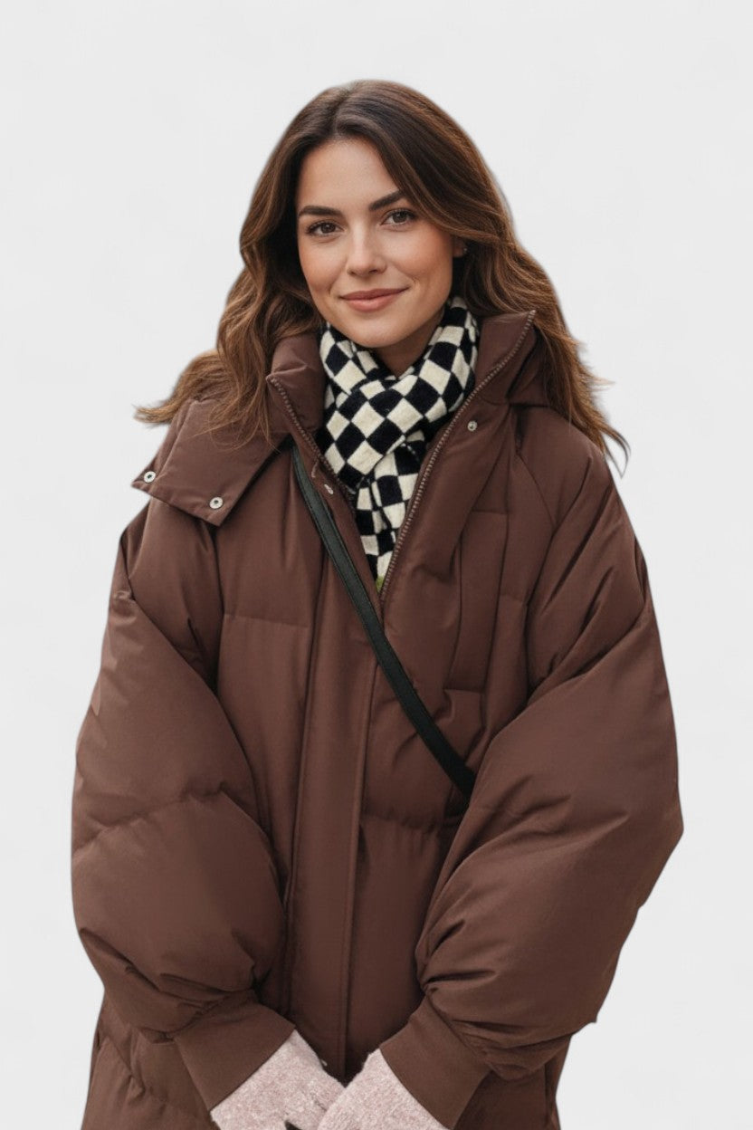 Gabriela™ | Fuskpälsjacka med huva