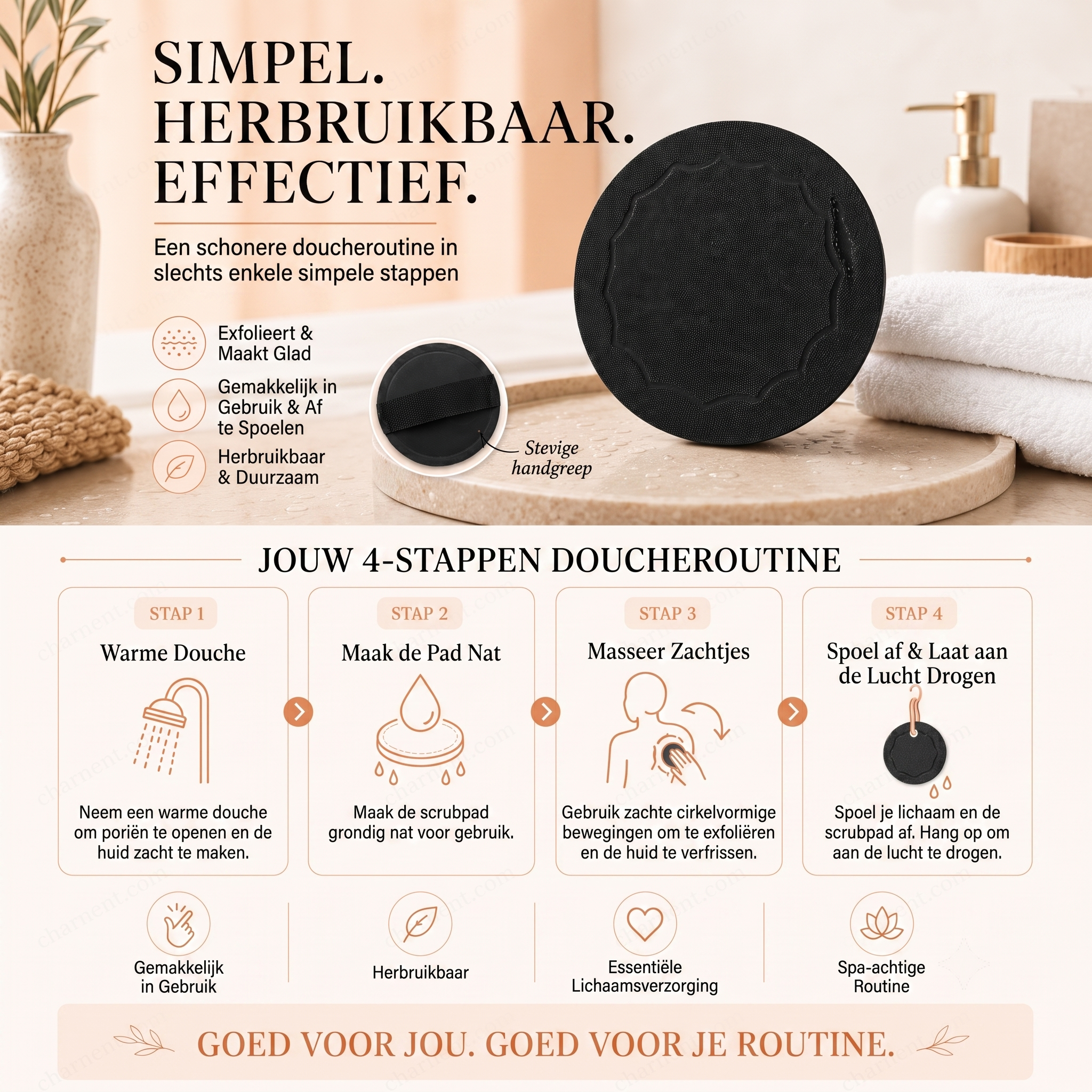 Calviro SoftScrub™ Badhandschoen