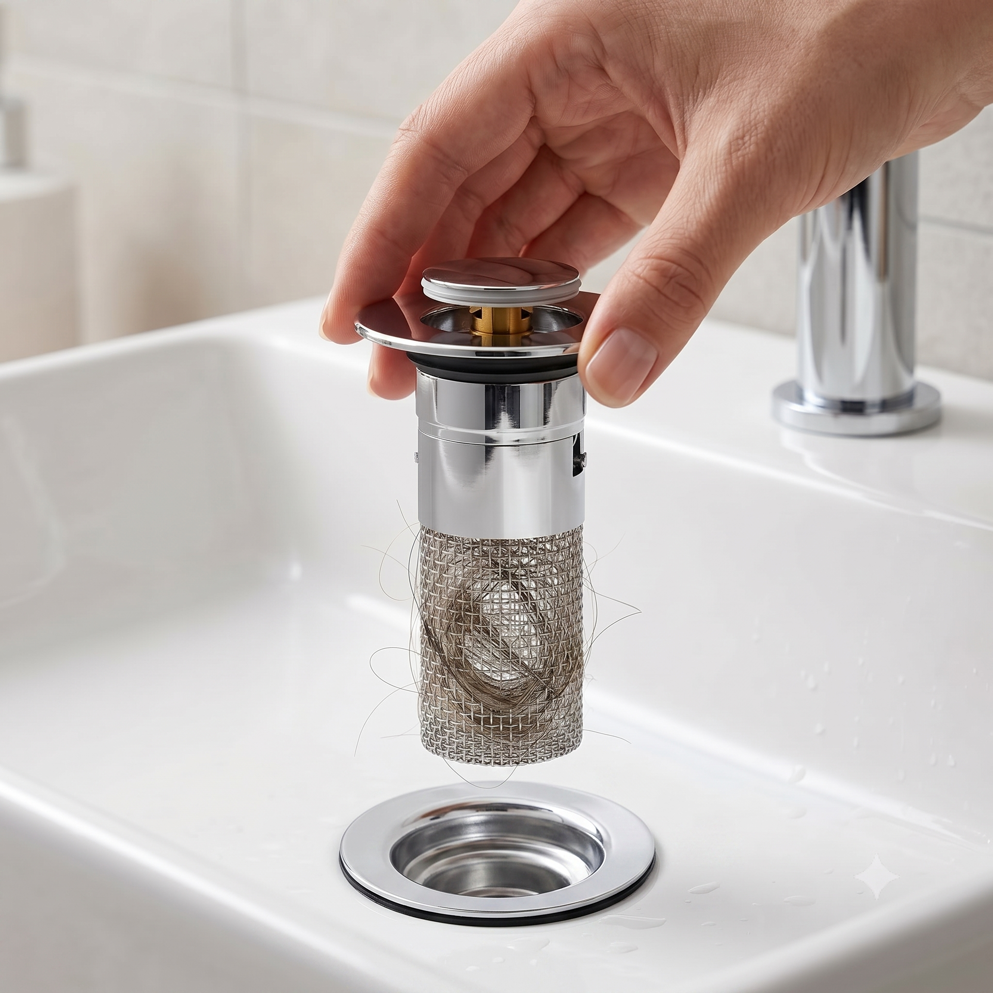 Calviro SafeCatch™ Wastafelstop