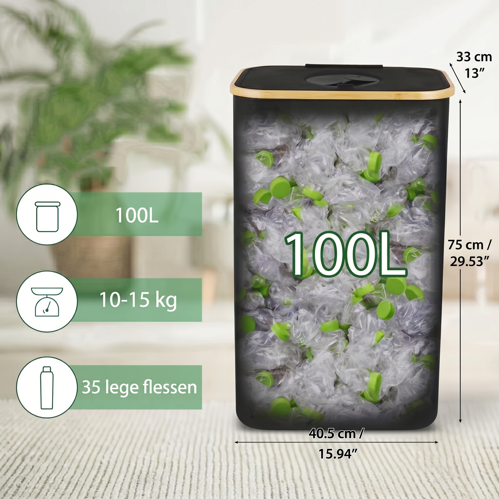 Calviro Opvouwbare Recycling Box