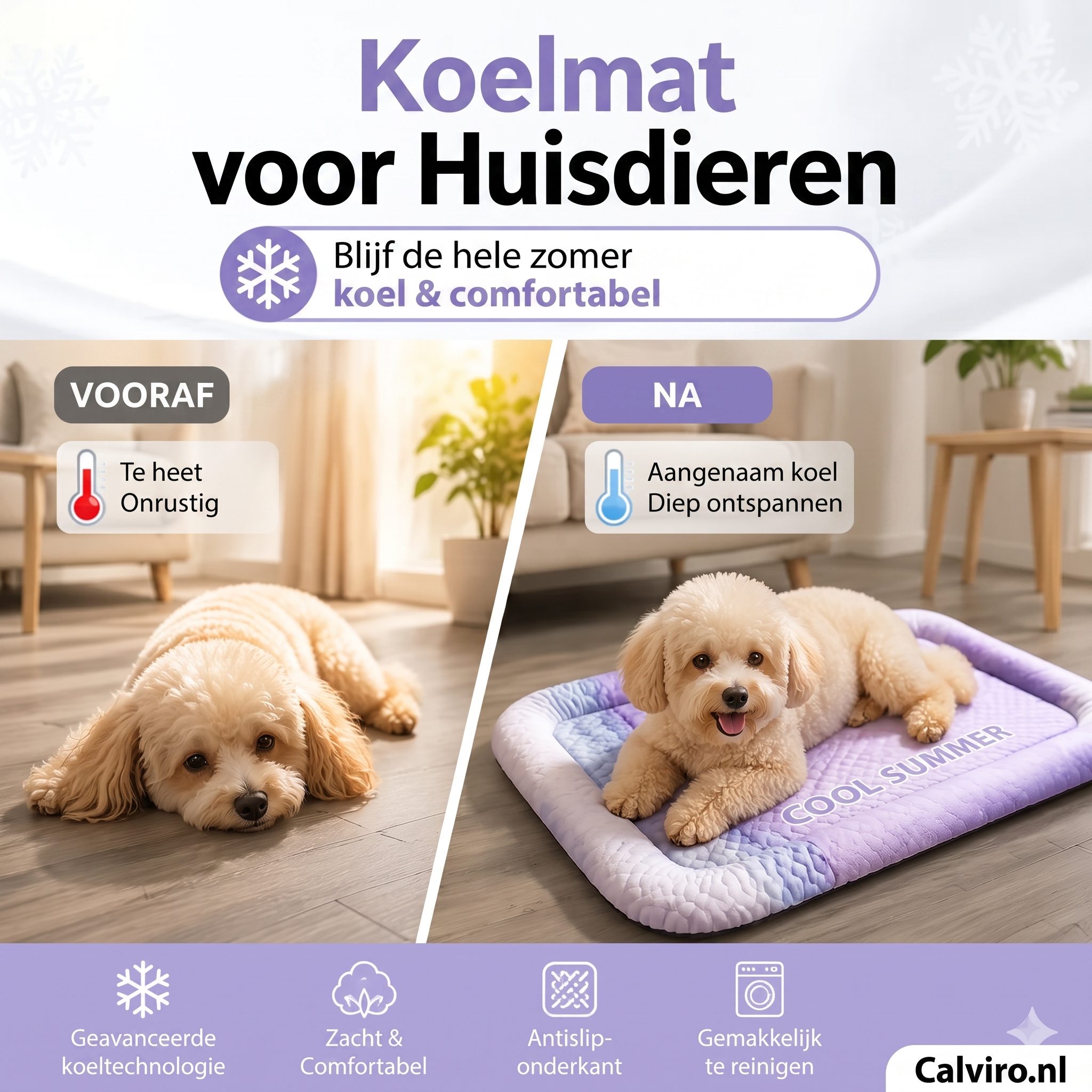 Calviro CoolPaws™ Verkoelende Huisdierenmat
