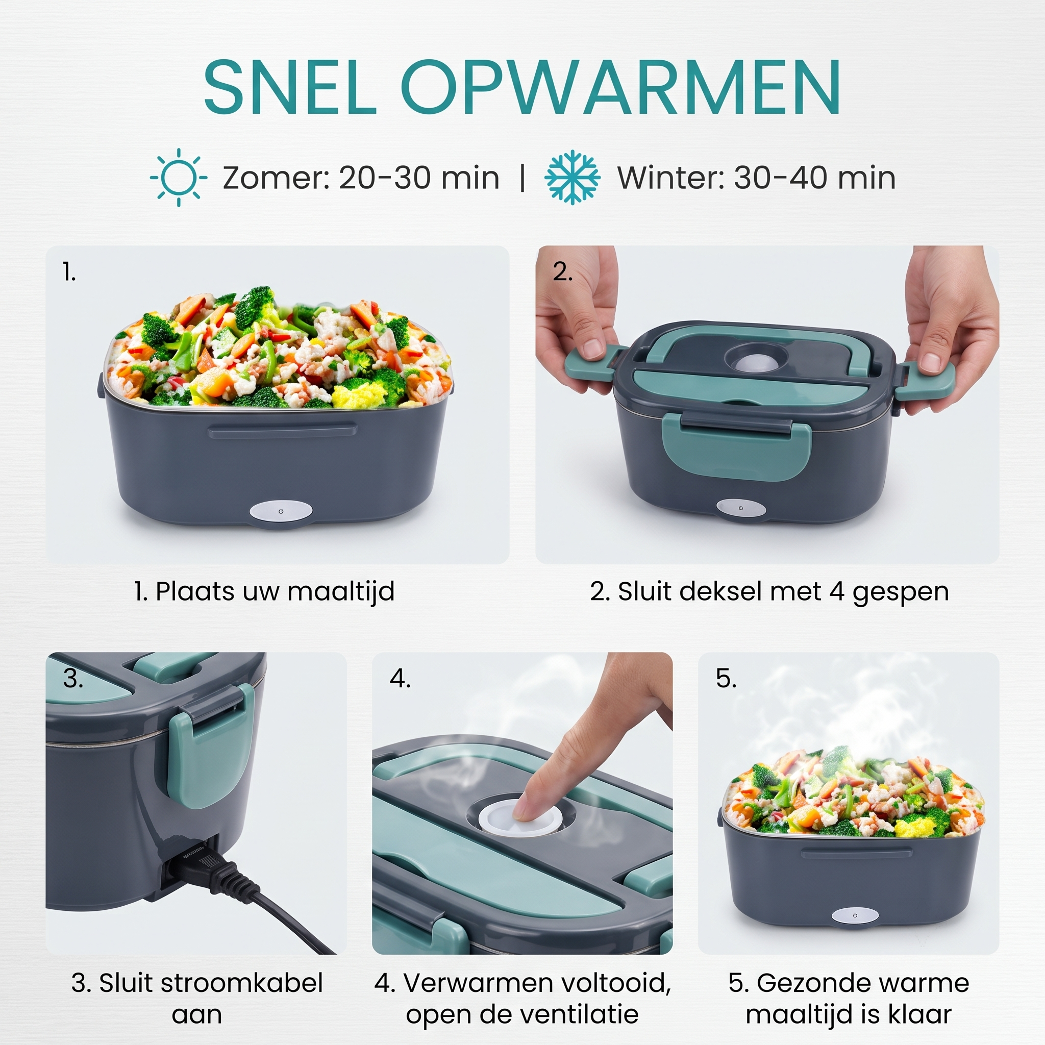 Calviro HeatBox™ Elektrische Lunchbox