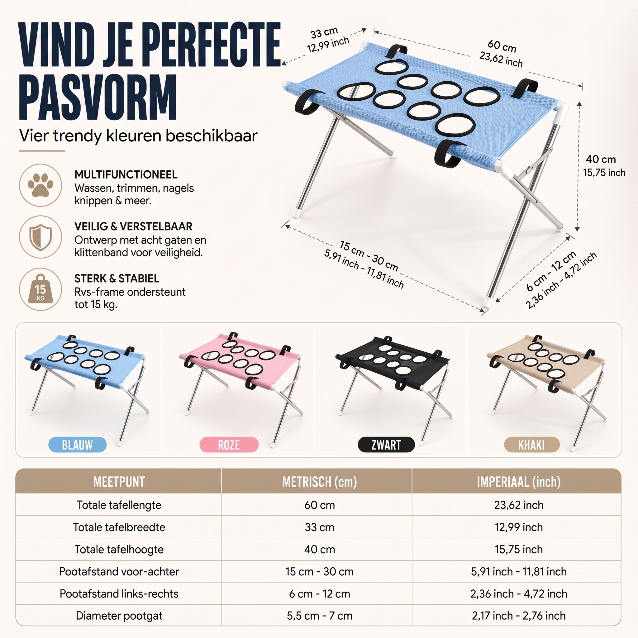 Calviro PetEase™ Verzorgingstafel