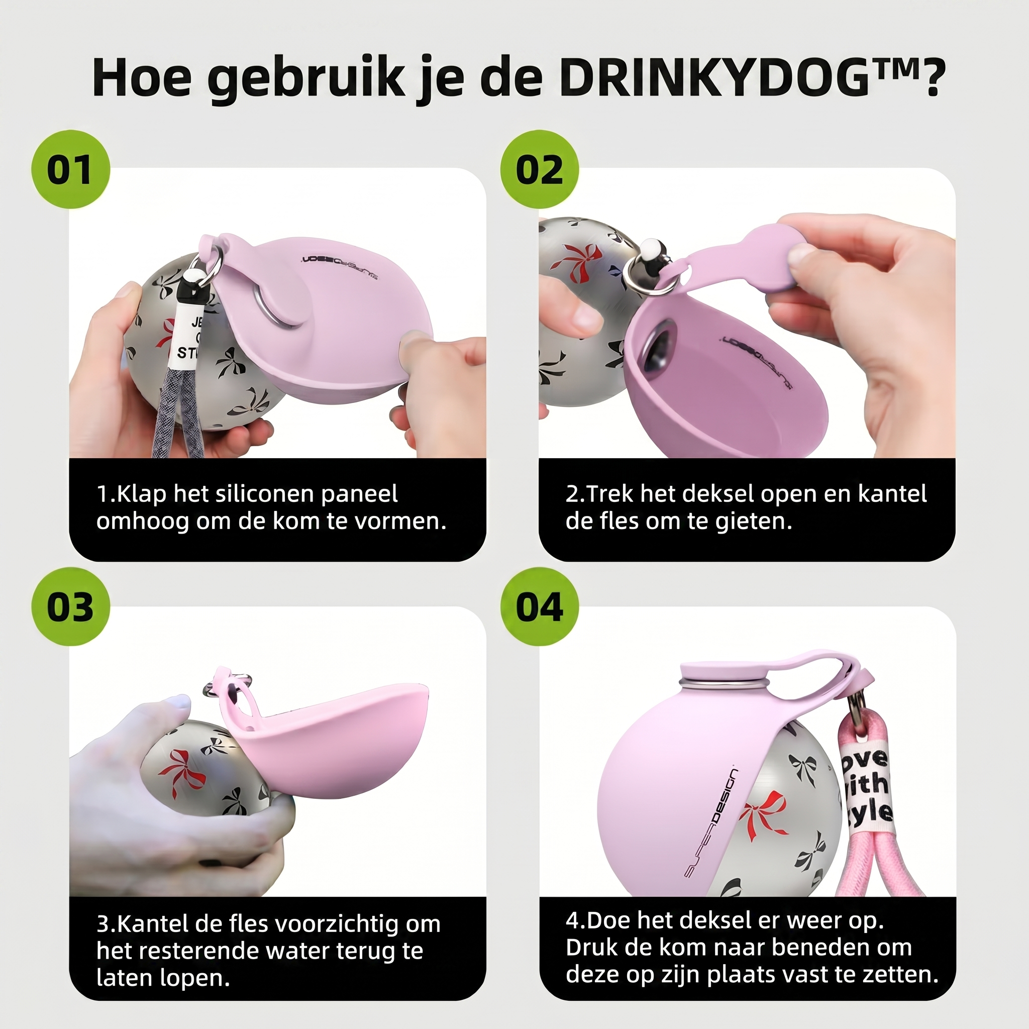 DRINKYDOG™ Draagbare Honden Drinkfles