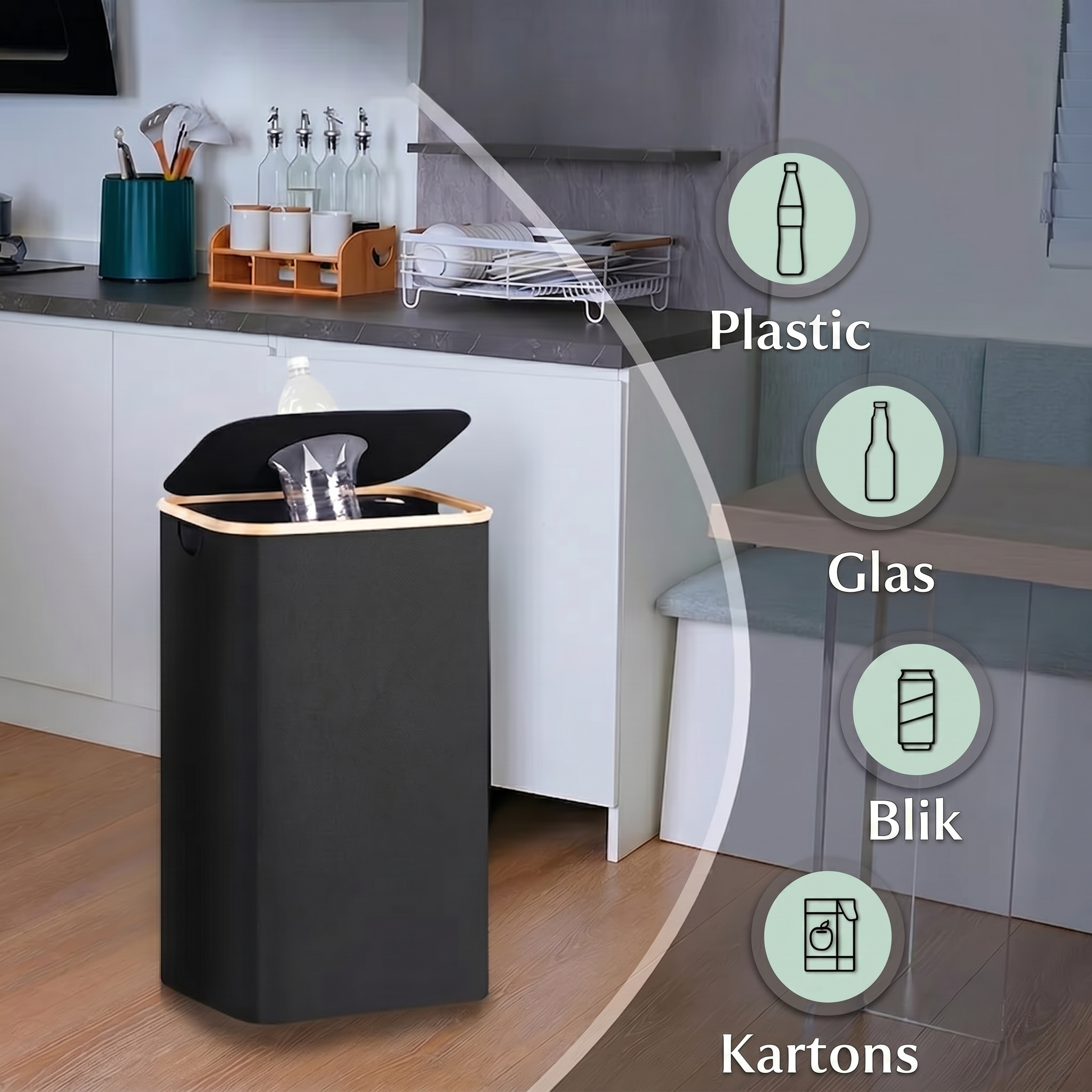 Calviro Opvouwbare Recycling Box
