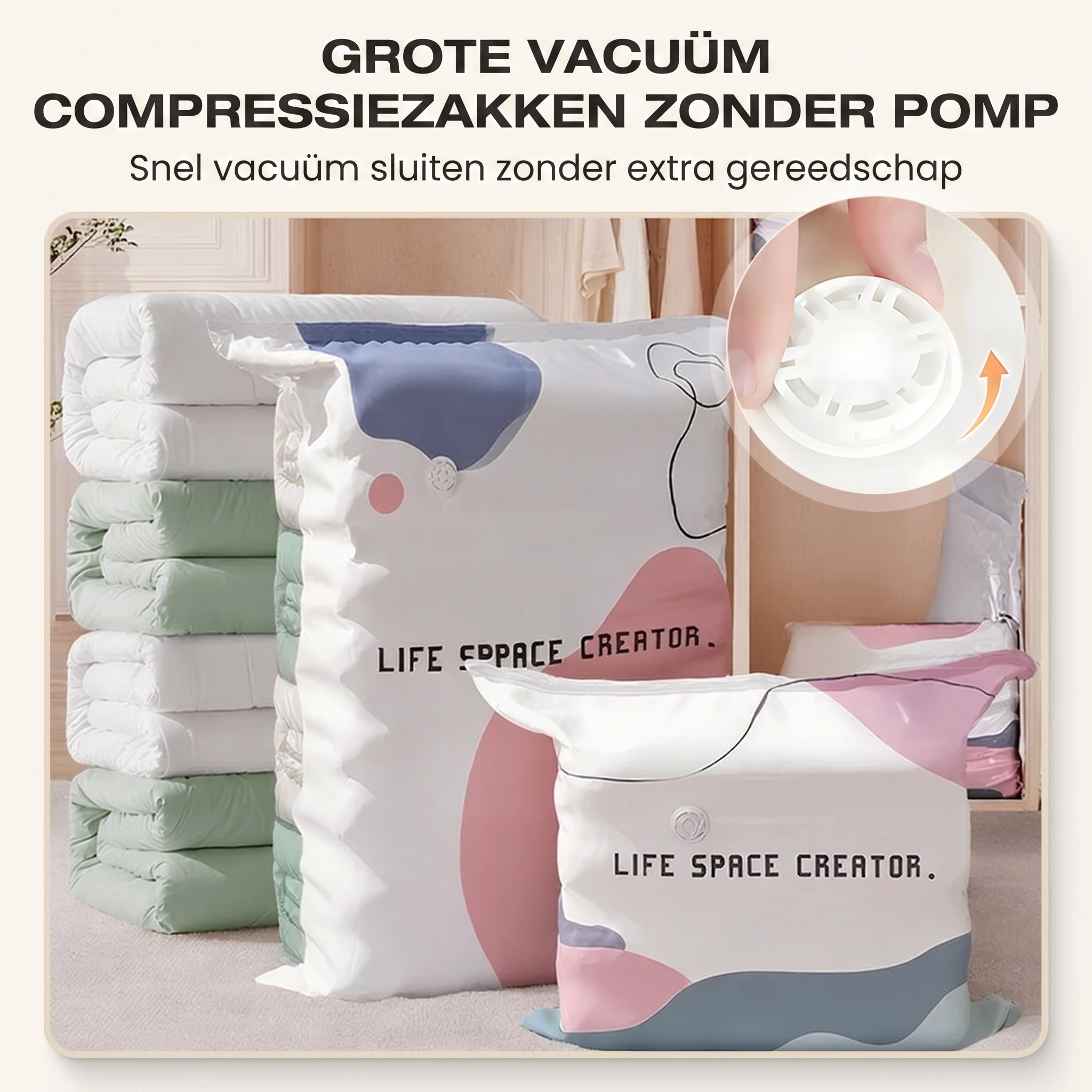 Calviro SpaceSaver Vacuüm Opbergzakken
