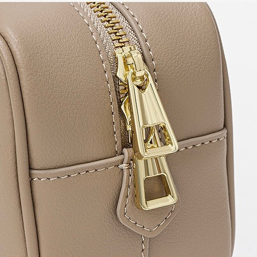 Vintage Äkta Läder Crossbody Handväska