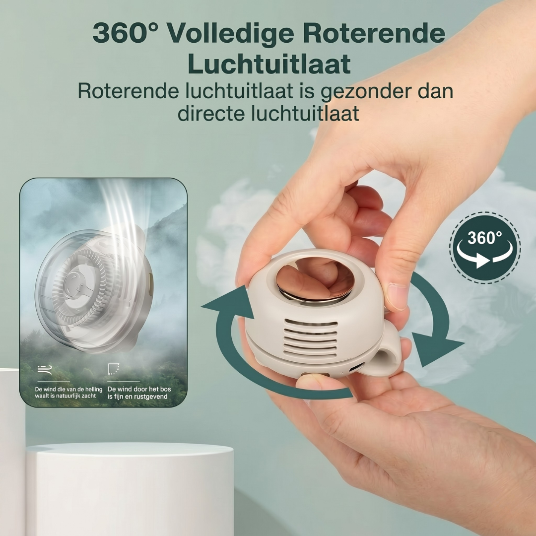 Calviro BreezeClip™ Mini Ventilator
