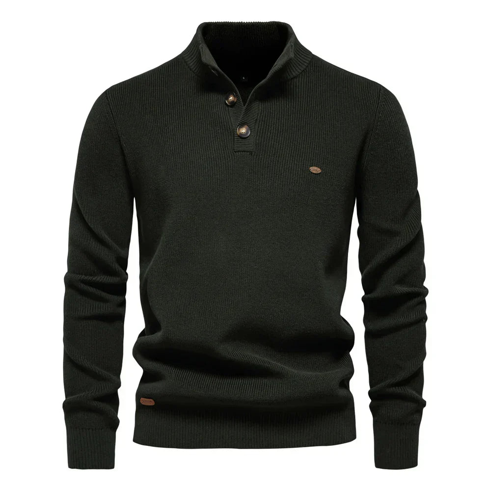 Gustav | Herrtröja med knapdesign
