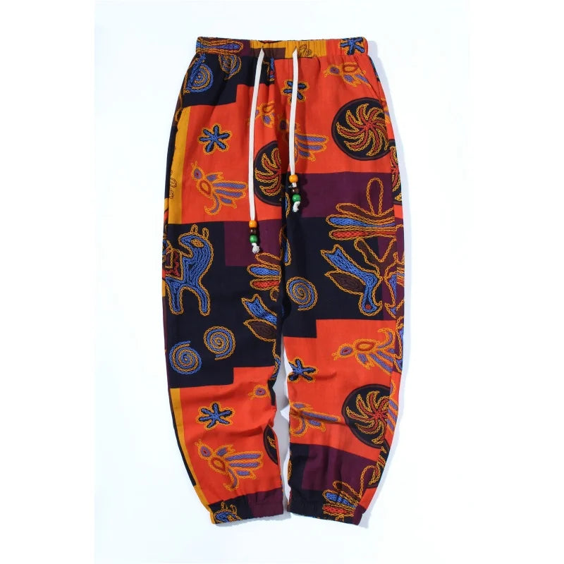 Zahara™ - Boho Tribal Print Bekväma Byxor