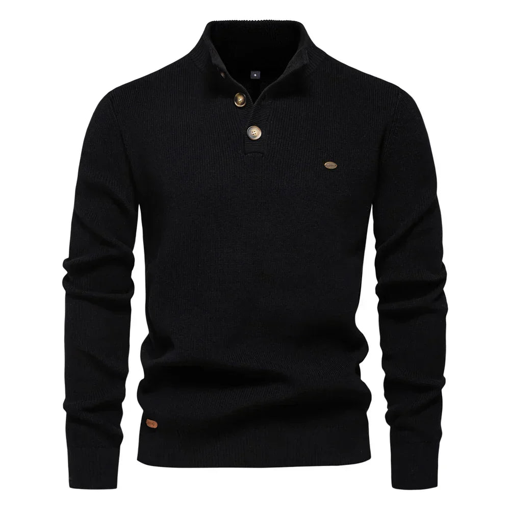 Gustav | Herrtröja med knapdesign