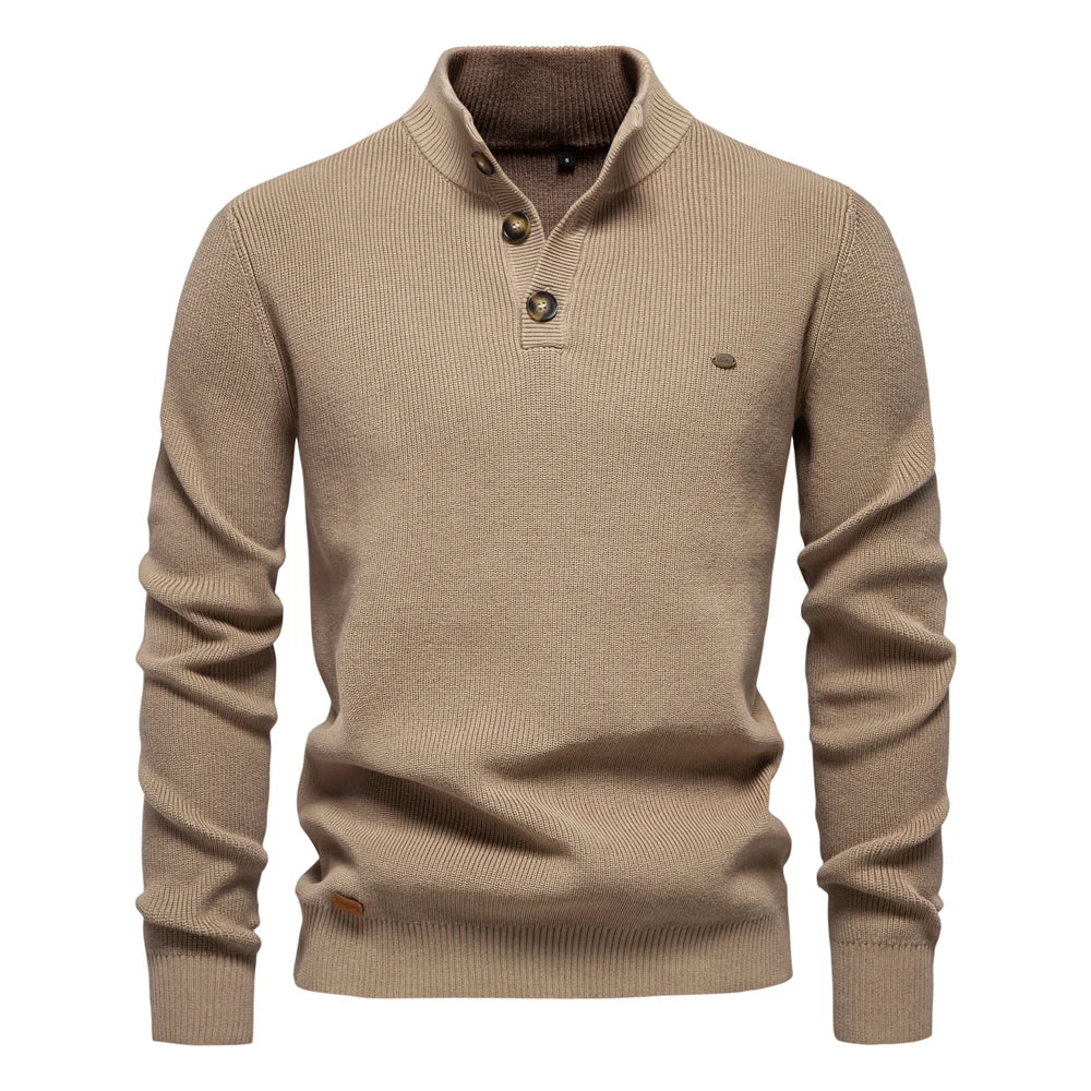 Gustav | Herrtröja med knapdesign