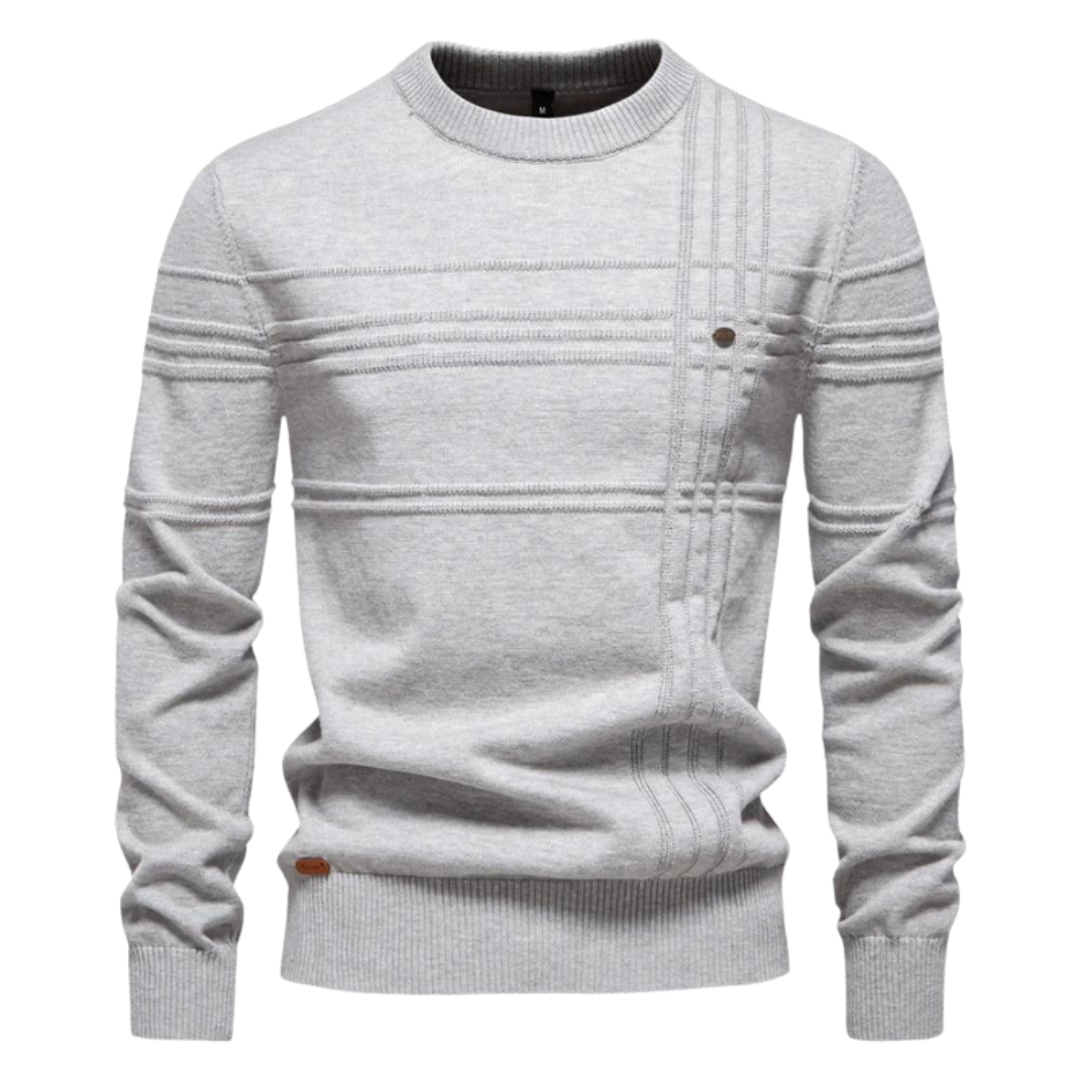 Henrik | Stilig herrtröja med rutdesign