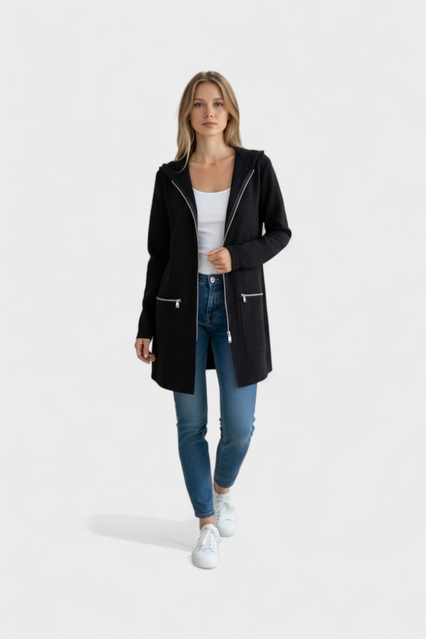 Veslina™ | Elegant stickad jacka för lager-på-lager