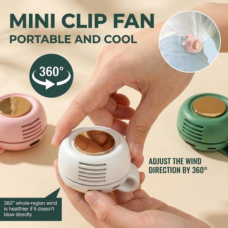 Calviro BreezeClip™ Mini Ventilator